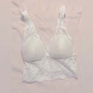White lace bra Size S